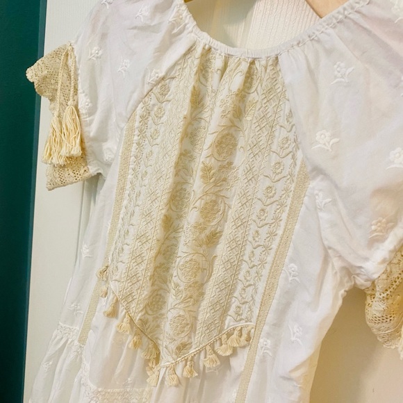 NWT Spell & the Gypsy Collective White/Cream Cassidy Mini Dress - Picture 9 of 17